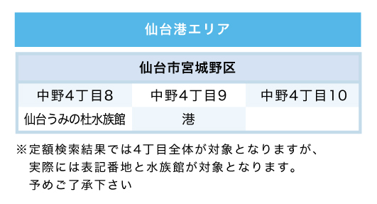 仙台港エリア